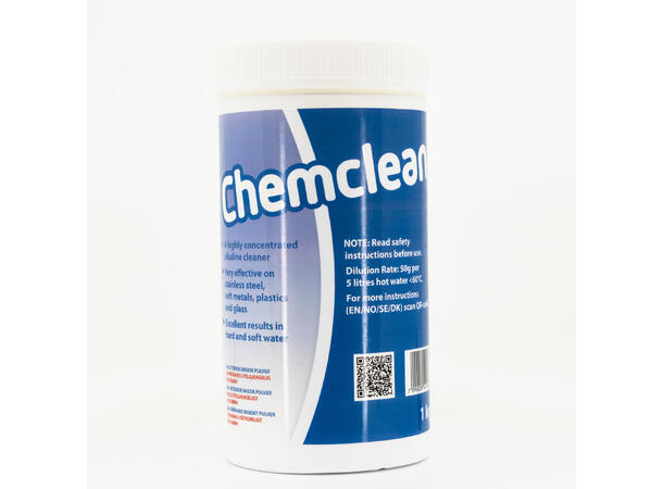 Chemclean 1 kg, kraftig basisk vaskemiddel.