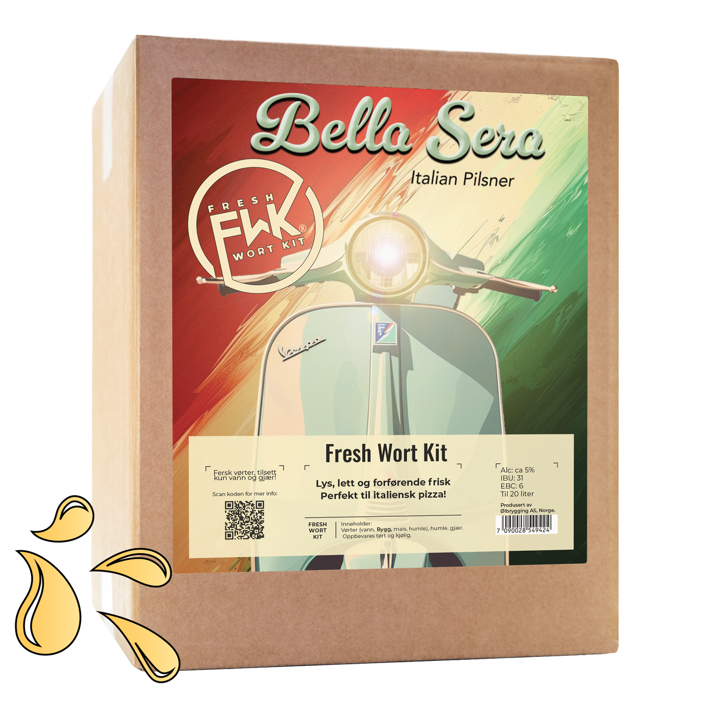 FWK Bella Sera Fresh Wort Kit. Ferdig brygget vørt