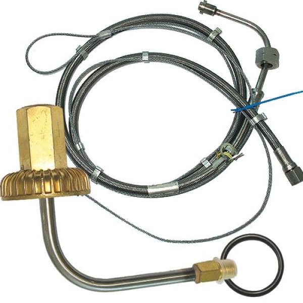 Høgtrykksslange 1/4" til Nitrogen m/avlastning
