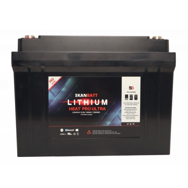 Lithium HEAT PRO 'Ultra' 12V 100AH - CAN Bus - 300A - Bilde 3