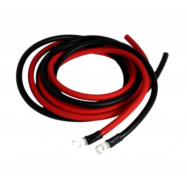 Kabel 2mtr 2x16mm2 til solcelleregulator (m/8mm øyer)