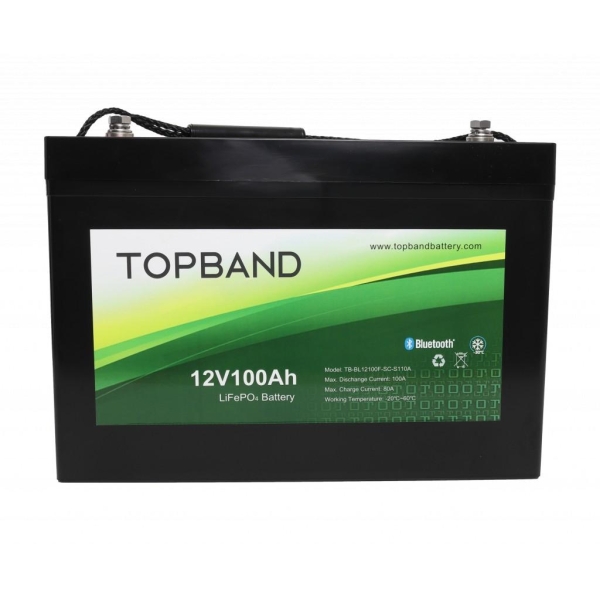 TOPBAND Lithium HEAT PRO - 12V 100AH - 150A BMS - Bluetooth og Varme - Bilde 2