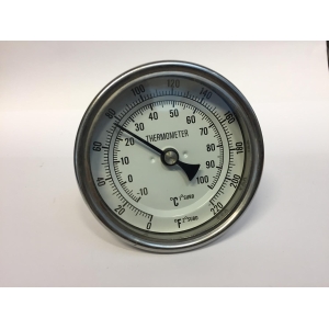 Termometer 1/2" med 5 cm probe -10 til 100 C