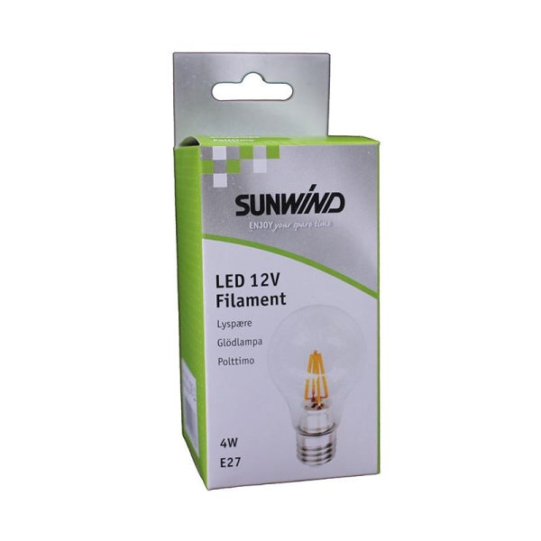 Led pære Filament E27 4W 12v - Bilde 2