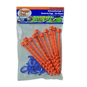 Peggy Peg Bakkeskrue/Teltskruer 20cm 12-pk m/krok