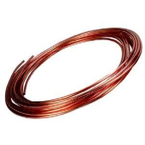 Kobberrør 8mm 8,3m pr.rull