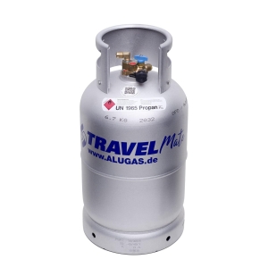 Aluminium selvfyllerflaske Travelmate 11kg