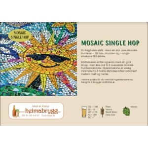 Mosaic Single Hop, til ca 23 l øl.