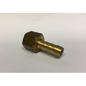 Slangesokkel 8mm m/mutter 1/4"R