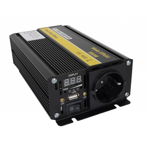 Inverter 12V 500W Ren Sinus POWER - Bilde 3
