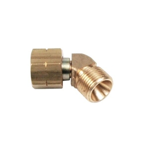 Overgang for håndtak 3/8" 45° Roterende