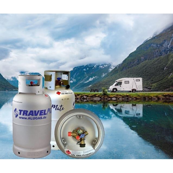 Aluminium selvfyllerflaske Travelmate 11kg - Bilde 4