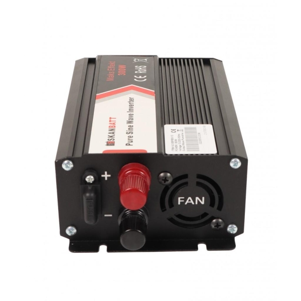 Inverter 12V 300W Ren Sinus SKANBATT - Bilde 3