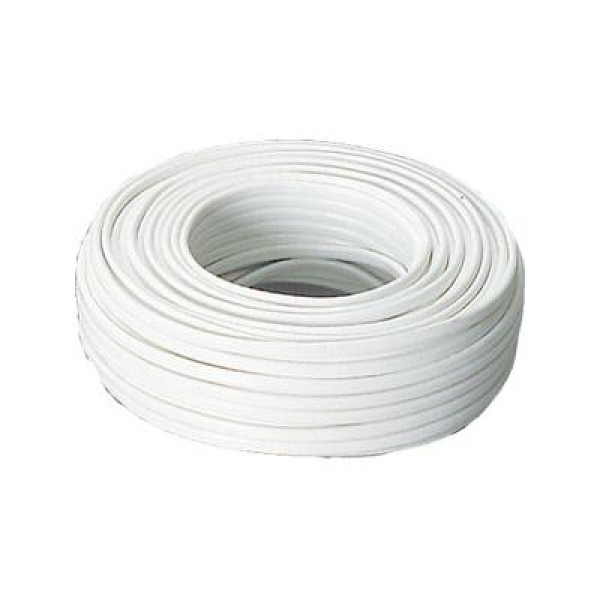 Kabel 2x2,5 mm2 Hvit 50 m rull