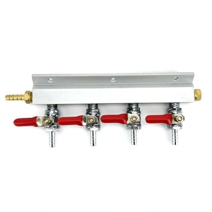 Co2 uttak 4x1/4" utgang -  m/vent
