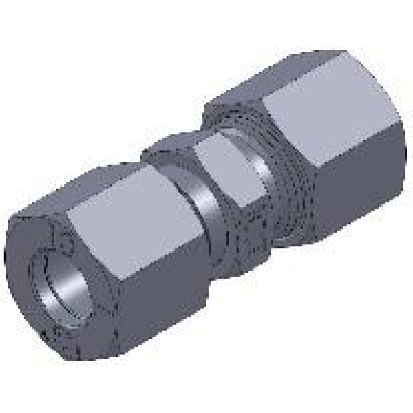 Rørskjøt 10 mm x 10 mm, stål