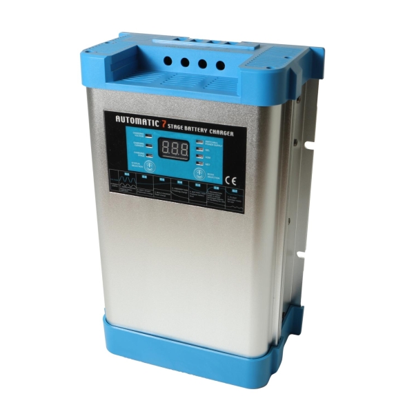 SMART BATTERY CHARGER 7-stegs Elektronisk Batterilader 12V 60A - 2 Kanaler - Bilde 3