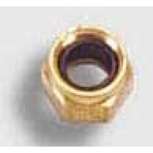 Mutter m/gummikon 3/8"