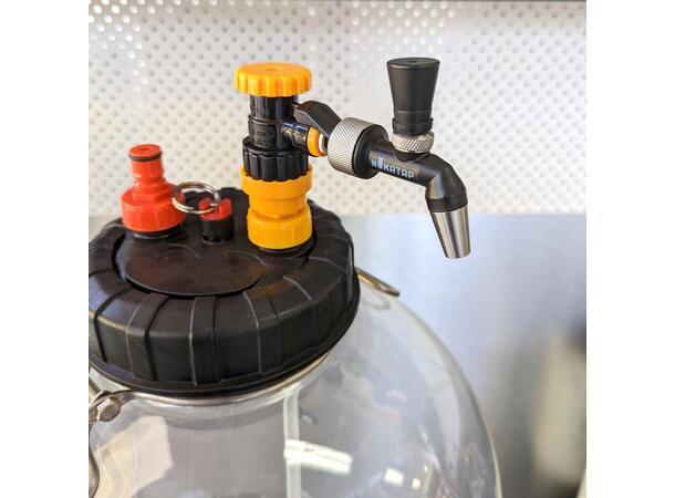 Nukatap Mini Duotight Adaptor,festes rett på 8mm hurtigkobling. Med closing fjær. - Bilde 5